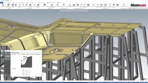 Mastercam 2021 | Spanten konstruieren mit Moldplus, Mastercam - Deutschland