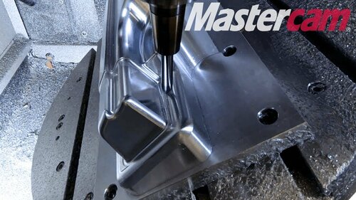 Automobil B-Säule | Schlichten mit Kreissegmentfräsern (2018), Mastercam - Deutschland